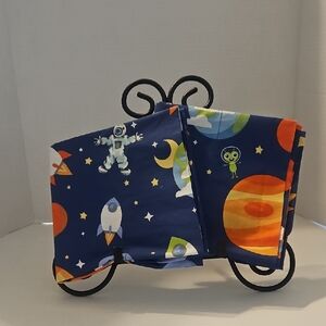 Nikki Peter Navy Galaxy Space Adventure Kids Set of Pillowcases